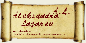 Aleksandra Lazarev vizit kartica